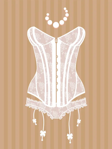 Sexy corsetto vintage — Vettoriale Stock
