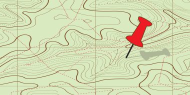 Abstract topographical map. vector clipart