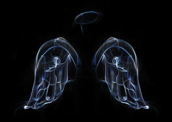天使の翼とハロー — ストック写真