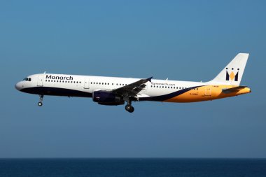 Monarch Airbus A321 clipart