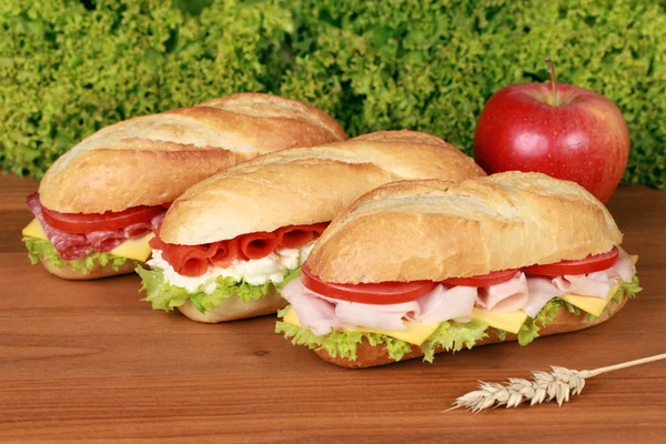 Čerstvé sendviče — Stock fotografie