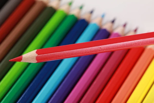Lápis de cor vermelho — Fotografia de Stock