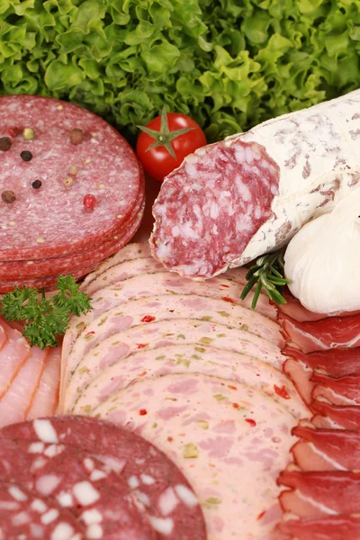 Meat Delicatessen Plate — Stock Photo, Image