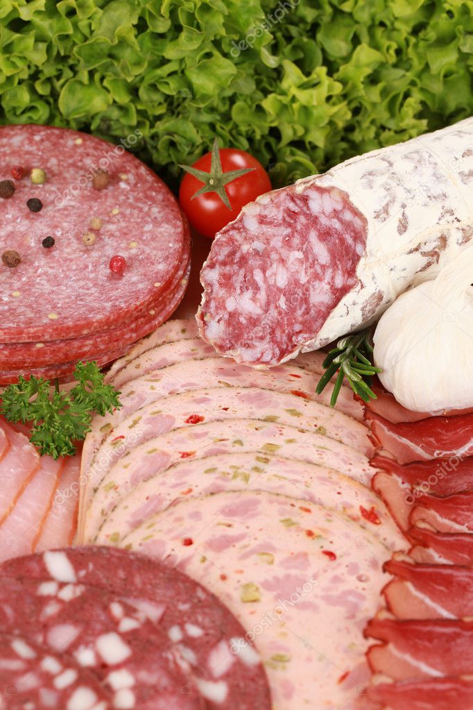 Meat Delicatessen Plate Stock Photo by ©Boarding2Now 10042615