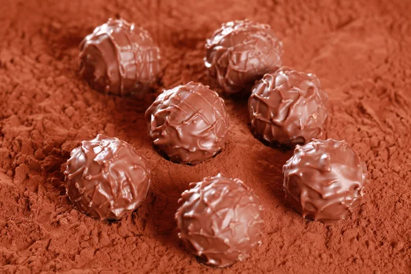 Молочний шоколад Пралінові цукерки — стокове фото