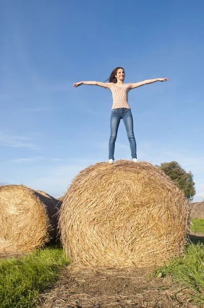 stock image Happy girl in nature