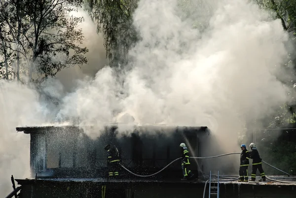 stock image Fireman at work