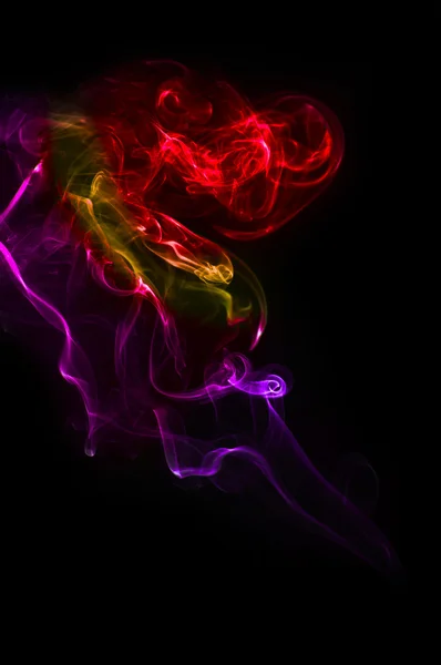 複数の色の煙 — ストック写真