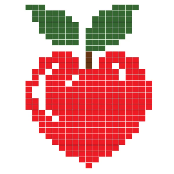Apple, серце — стокове фото