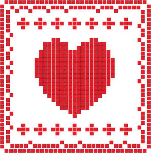Cartão com coração — Fotografia de Stock