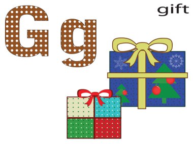 Children alphabet,G clipart