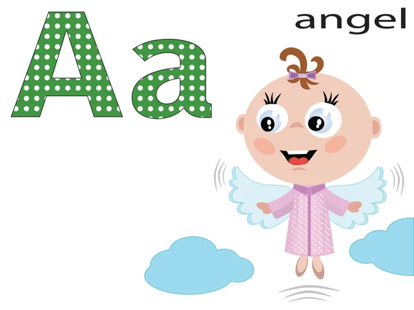 Детский алфавит, A — стоковое фото