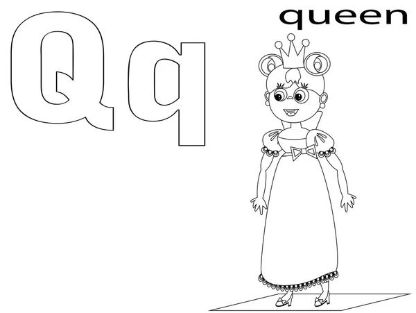 stock image Coloring Alphabet for Kids ,Q