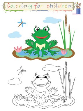 Coloring for children clipart
