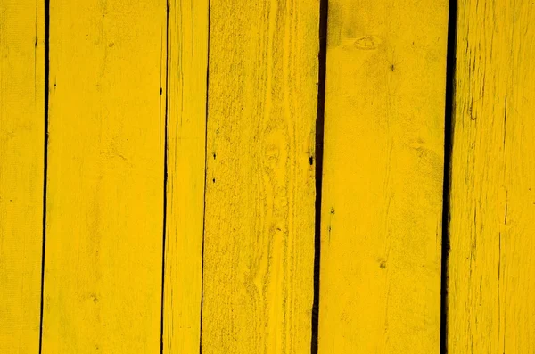 Wall made of yellow wooden planks. — Stock Photo, Image
