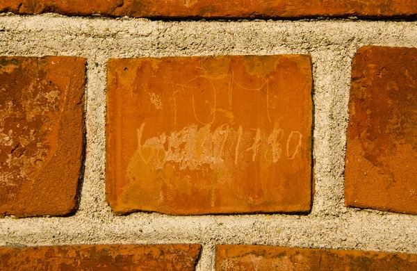 Closeup της πέτρινο τοίχο από τούβλα φόντο θραύσμα — Φωτογραφία Αρχείου