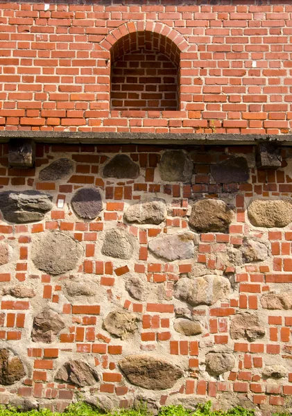Архітектурні Вільнюс оборонної стіни фону. — стокове фото