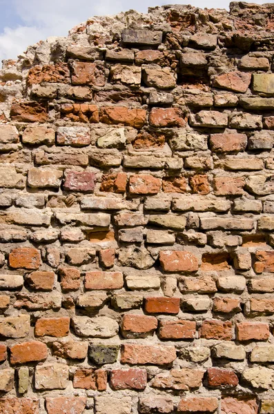 오래 된 낡은 벽돌 벽 배경 — 스톡 사진