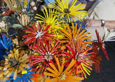 Fair sell handmade artificial flower material cone clipart