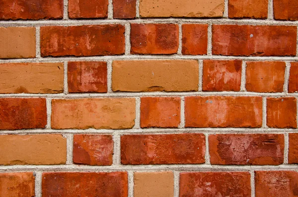 붉은 색 벽돌 벽 근접 촬영의 배경 — 스톡 사진