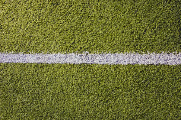 Synthetic sport pitch white mark background — Stock Photo, Image