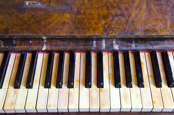 Vintage retro hudební nástroj klavír pozadí — Stock fotografie