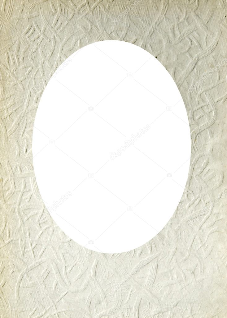 Isolated oval place for text photograph image