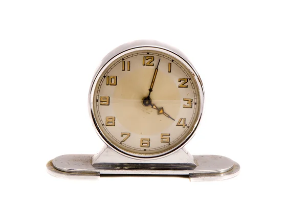 Antiguo reloj retro vintage minuto cuatro aislado —  Fotos de Stock