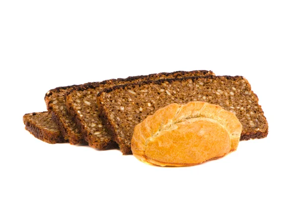 Horneado casero Karaite plato rebanada saludable de pan —  Fotos de Stock