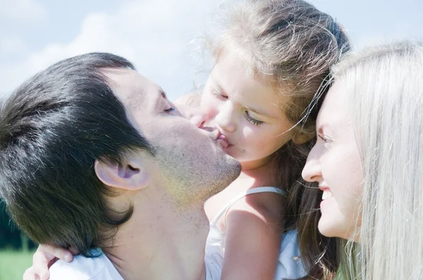 Happy Family enjoy outdoors — Stock Photo, Image