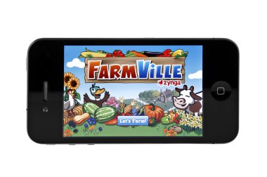 FarmVille on iphone clipart