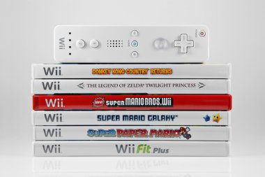 Nintendo Wii games and Controller clipart