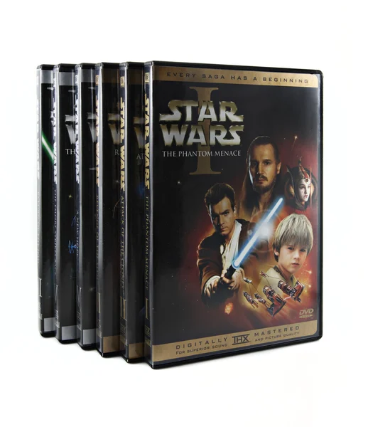 Зоряні війни Dvd set — стокове фото
