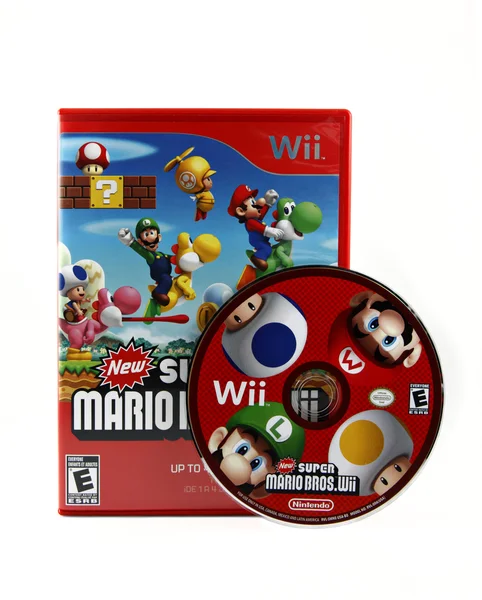 Супер Марио Братья Wii Стоковая Картинка