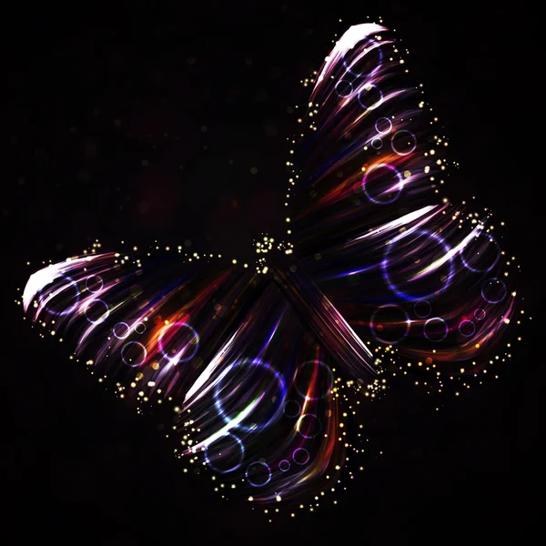빛나는 나비 — 스톡 벡터