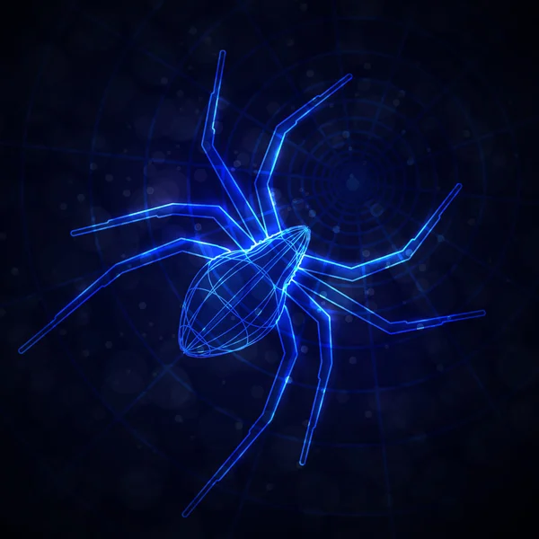 Abstraktní pavouk — Stockový vektor