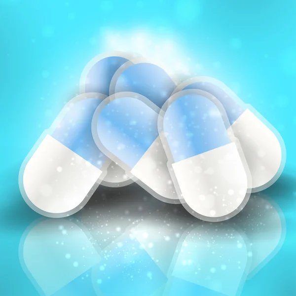 Pillole mediche — Vettoriale Stock