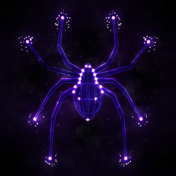 Abstrakt spindel — Stock vektor