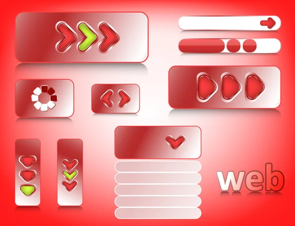 Elementos de diseño web — Vector de stock