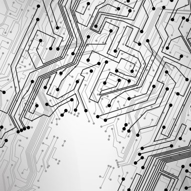 Circuit board vector background clipart
