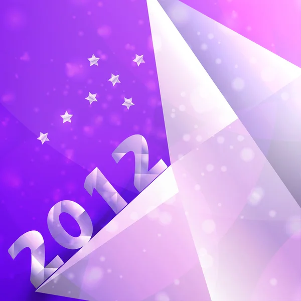 Year 2012 stars vector background — Stock Vector
