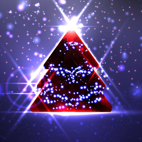 Arbre de Noël abstrait — Image vectorielle
