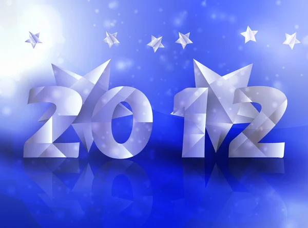 Jahr 2012 Sterne Vektor Hintergrund — Stockvektor