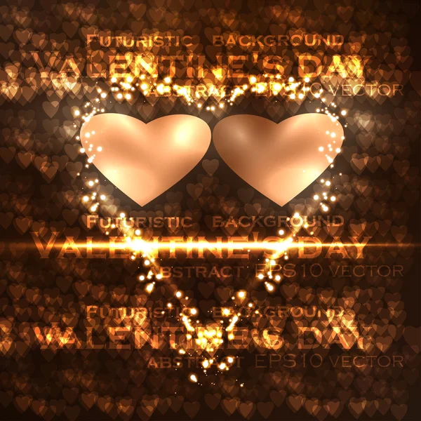 Vector valentine's hearts illustration — Stock Vector
