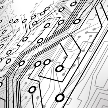 Circuit board vector background clipart