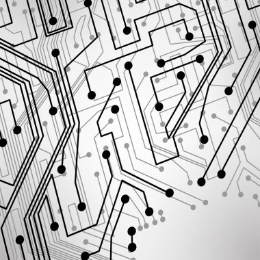 Circuit board vector background clipart