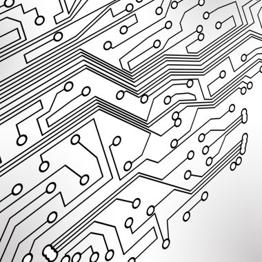 Circuit board vector background clipart