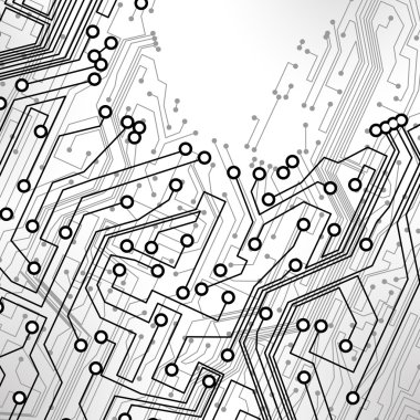 Circuit board vector background clipart