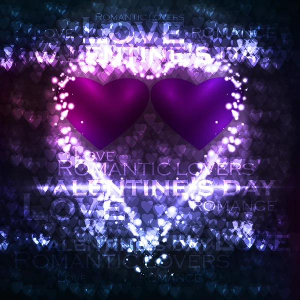 Vektor valentines hjärtan illustration — Stock vektor