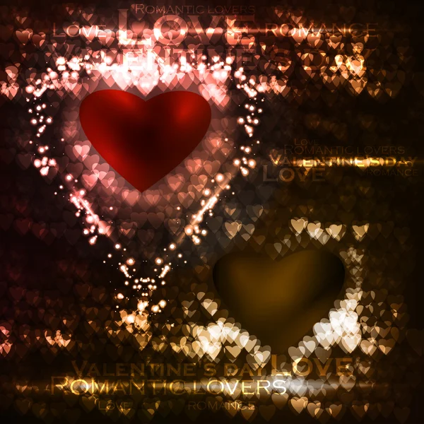 Vectorillustratie valentines harten — Stockvector